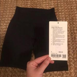 8” lululemon align shorts